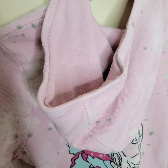 Y2K Grail | Distressed Splatter Zip Front Hoodie Sweatshirt with Skull on Back - Picture 7 of 11